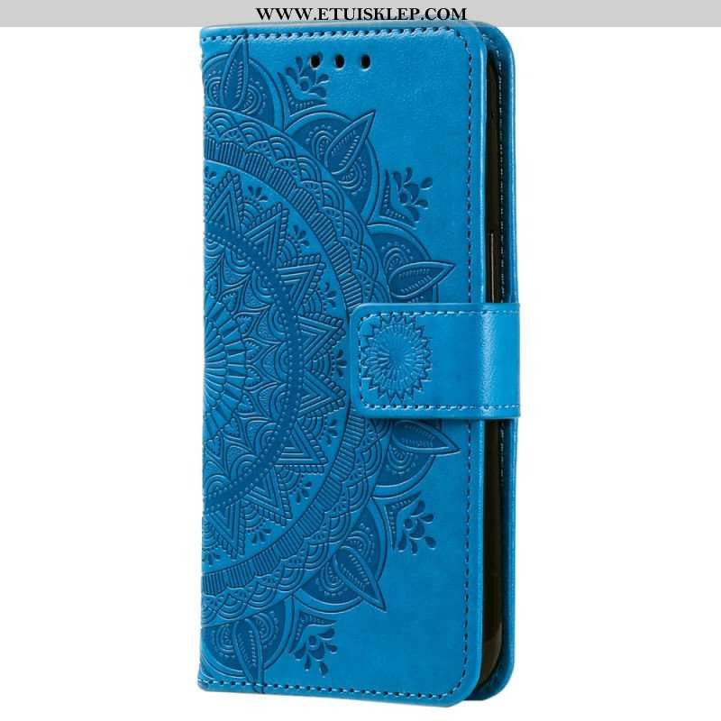 Etui Folio do Sony Xperia 5 IV z Łańcuch Mandala Słoneczna Na Ramiączkach